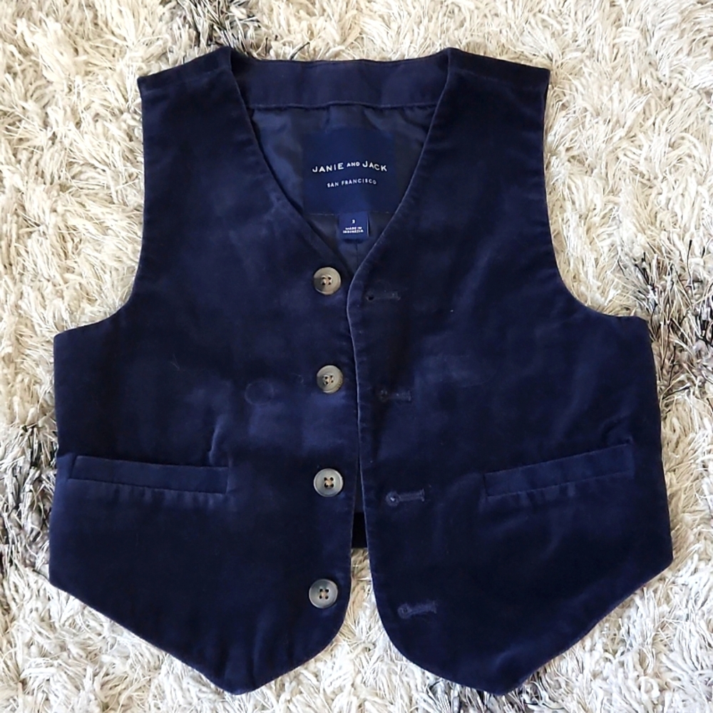 Size 3 Janie and Jack blue vest